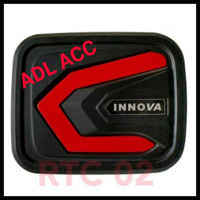 TUTUP BENSIN TANC COVER TOYOTA INOVA INNOVA LAMA 2004 sd 2015 hitam DOFF REDLINE 2005 2006 2007 2008 2009 2010 2011 2012 2013 2014 tempel