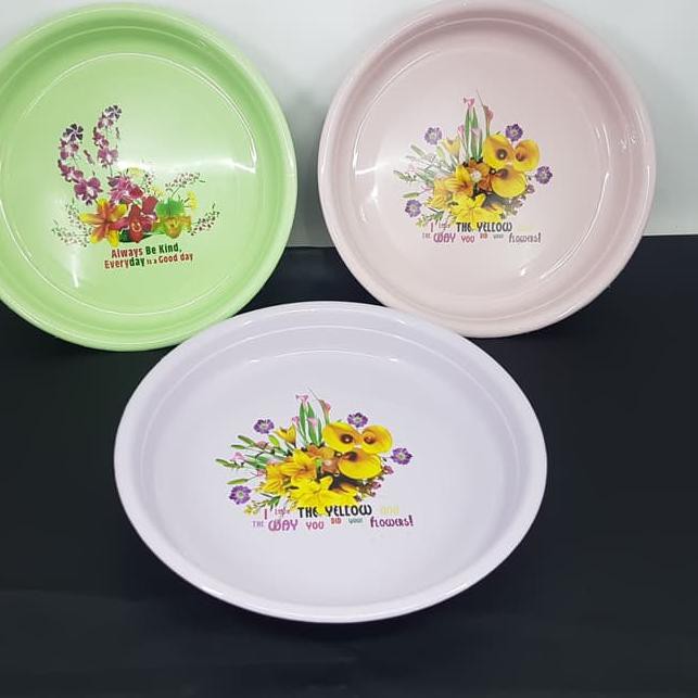 WU nampan bulat plastik 30cm - nampan plastik great termurah ➮ ❇