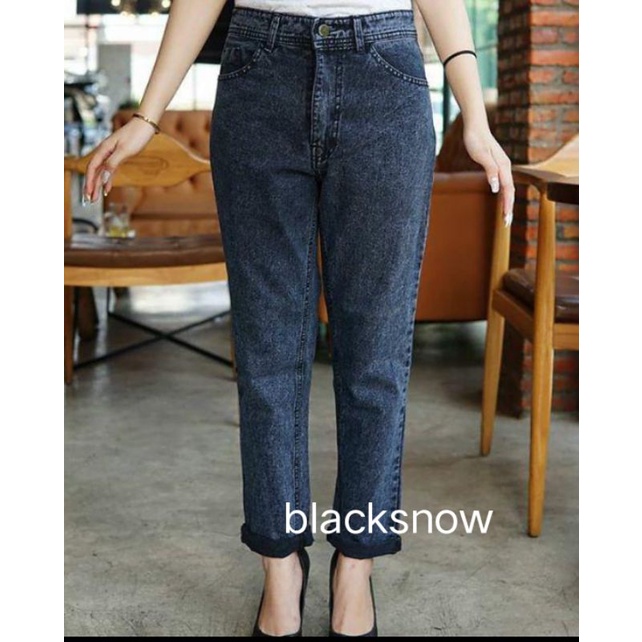 Jumbo uk.35-40 boyfriend Jeans Bigsize celana wanita putih ini