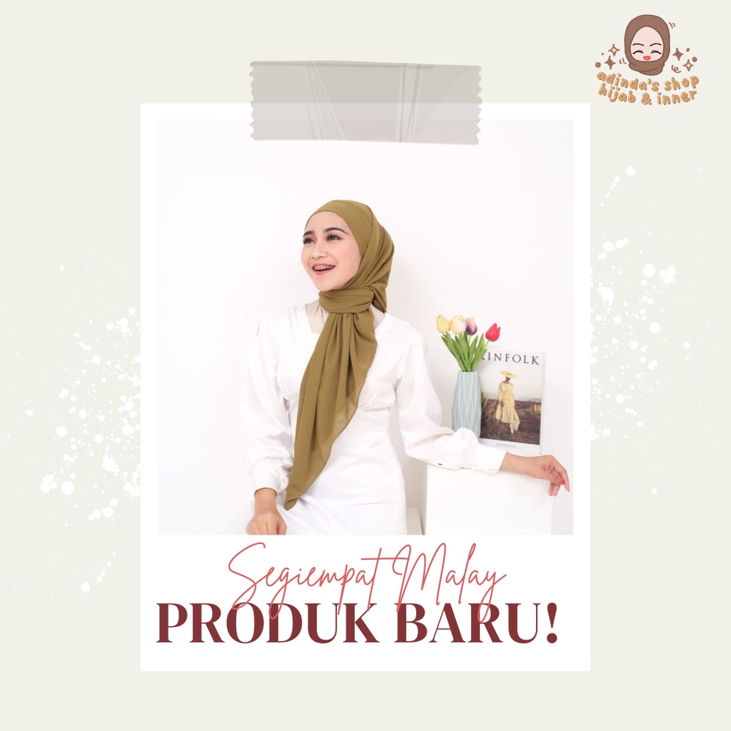 HIJAB JILBAB KERUDUNG SEGI EMPAT MALAY MALAYSIA PREMIUM