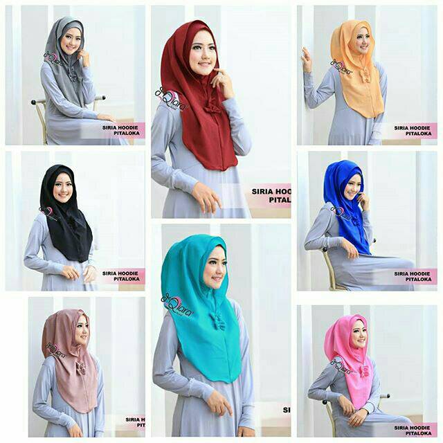 Hijab Instan Siria Hoodie Pitaloka Ori Deqiara