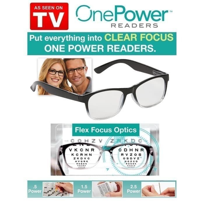 ONE POWER READERS Kacamata Baca Plus Kaca Mata Auto Focus