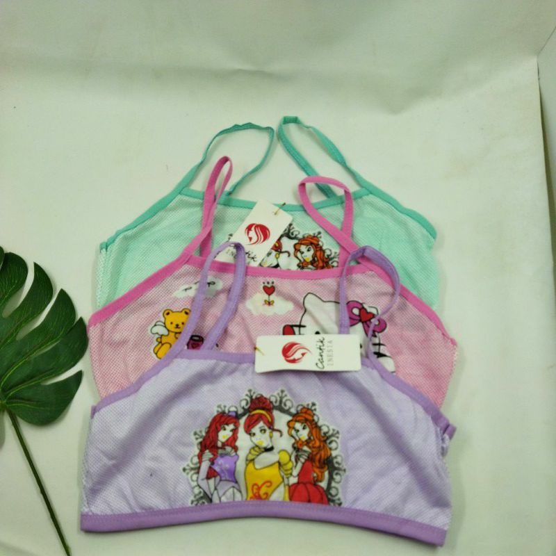 Miniset Pakaian Dalam Bra /BH SD SMP Anak Perempuan Katun Full Colour Shang Lan //alexa