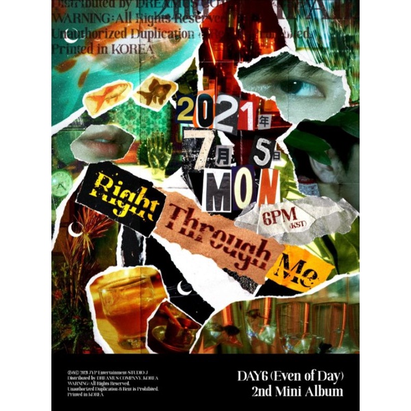 [DP] PO DAY6 EOD 2nd MlNI ALBUM "RIGHT THROUGH ME"