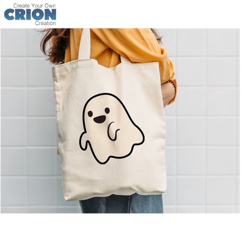 Totebag Halloween series blacu Bisa Custom Printing Nama / logo / kata