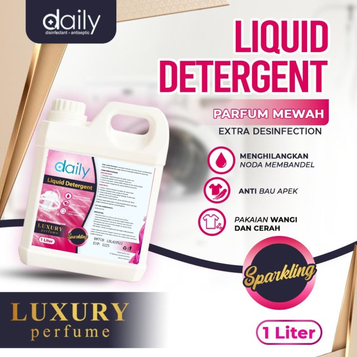 DETERJEN CAIR LUXURY PERFUME LIQUID LAUNDRY DETERGENT DAILY 1 LITER PREMIUM