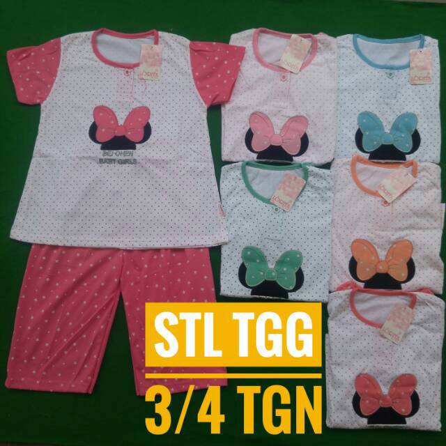 setelan babydoll anak size L Tgg lorita