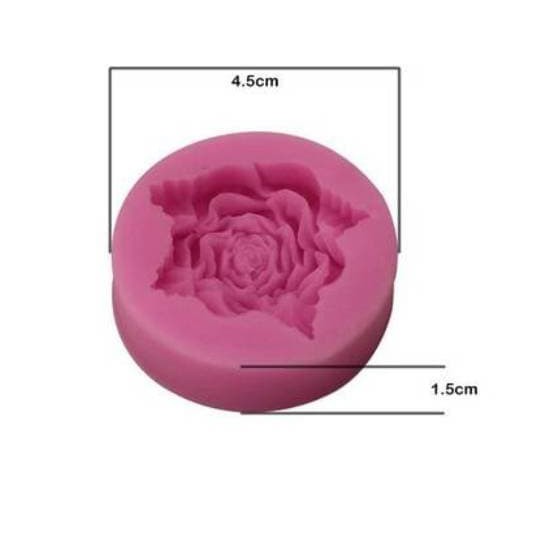 3D Silicon Mold Fondant Cake Decoration - Delicate Flower 45x15mm