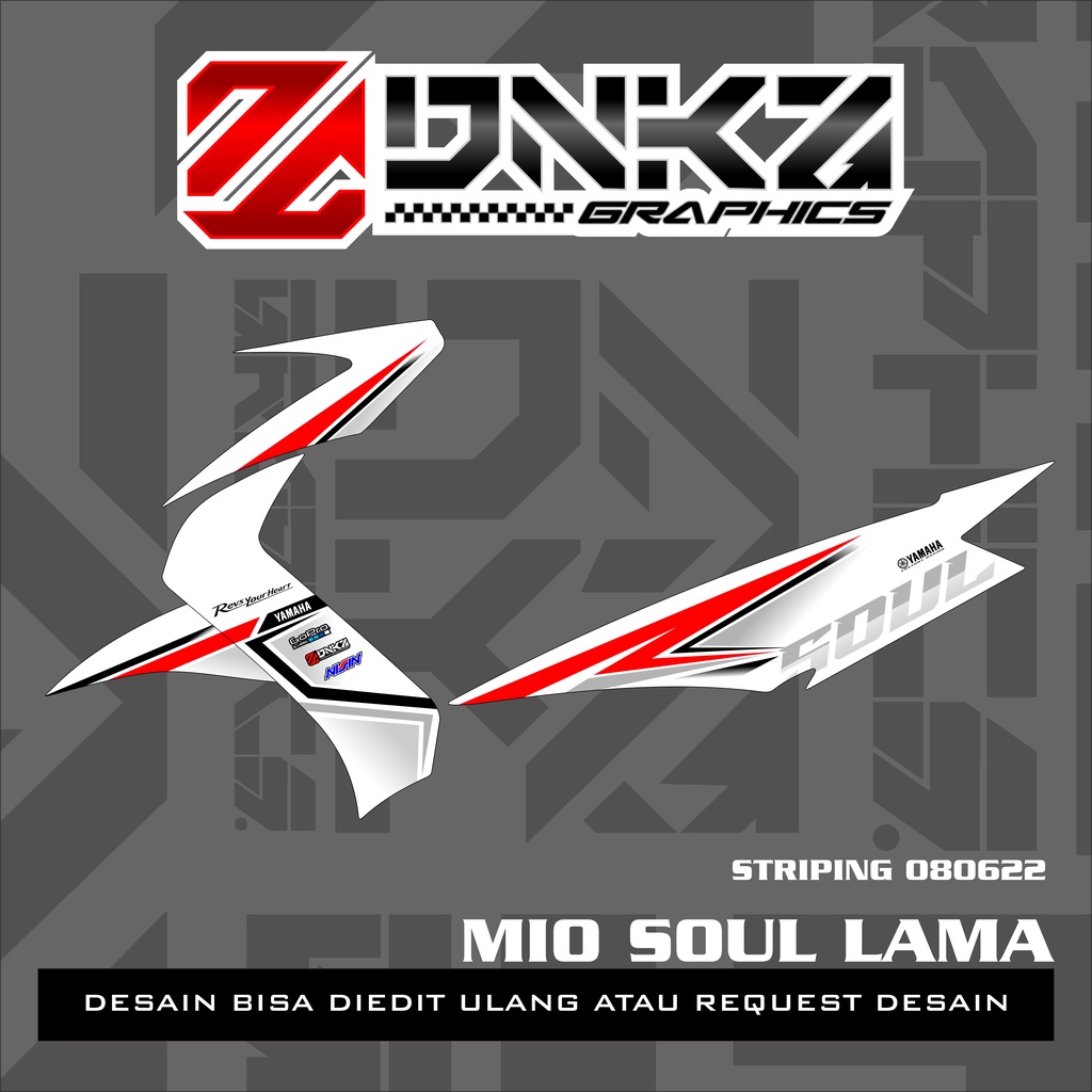Jual Stiker Mio Soul Lama Decal Striping Mio Soul Lama Premium Racing