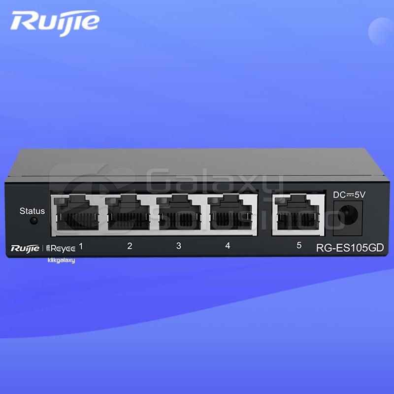 RUIJIE RG-ES105GD 5 Port Gigabit Unmanaged Metal Switch