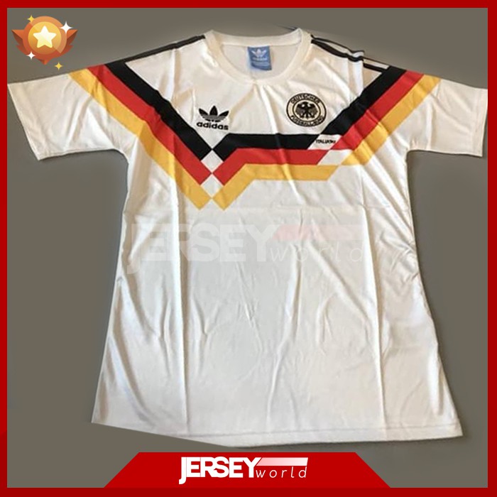 Jersey Retro Klasik Timnas Jerman Germany Home 1990 PREMIUM GRADE ORI - Ada Big Size XXL 2XL