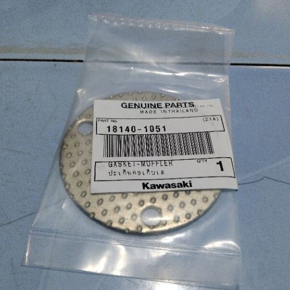 paking perpak gasket selencer knalpot ninja 150 r rr original Kawasaki 18140-1051