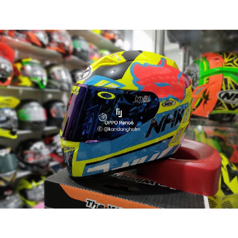 NHK GP PRO FOX VISOR IRIDIUM BLUE HANDRAP