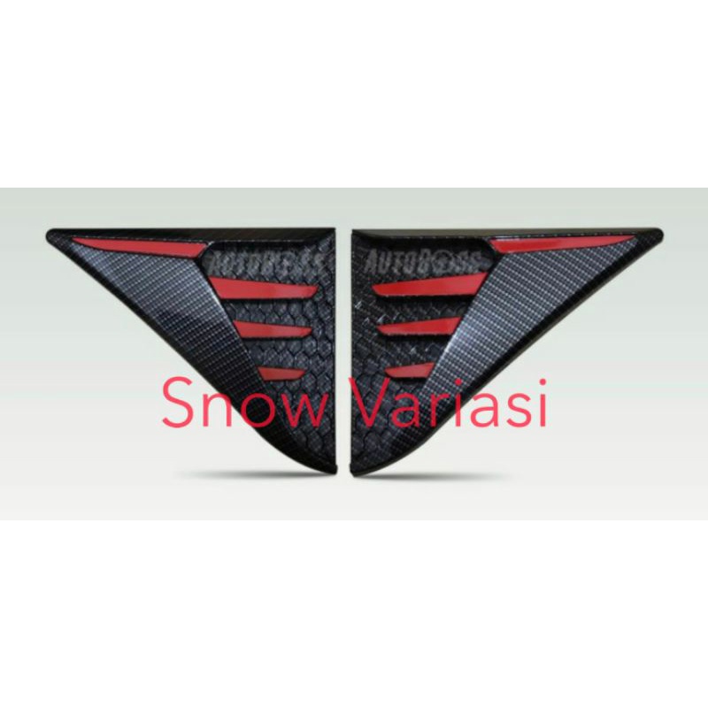 Side Vent Air Flow Samping Rush Terios Calya Sigra Fortuner Innova Carbon List Merah