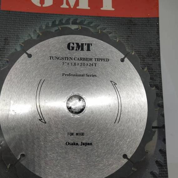 Circular Saw Blade GMT 7 x 24T Tipis Mata Gergaji Mesin Potong Kayu