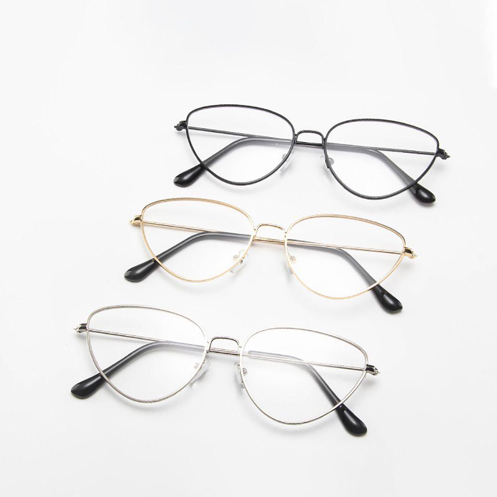 Mxbeauty Kacamata Cat Eye Spectacles Eye Anti Radiasi Untuk Wanita Kacamata Metal Frame Kacamata Baca Kacamata Komputer Kaca Anti Radiasi Lensa Bening Kacamata Eyeglasses Optical Glasses