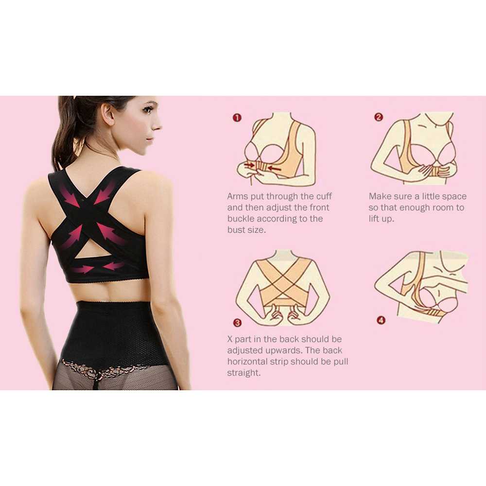 Genkent Korset Tali Body Harness Korektor Postur Punggung Dada BBJ-16