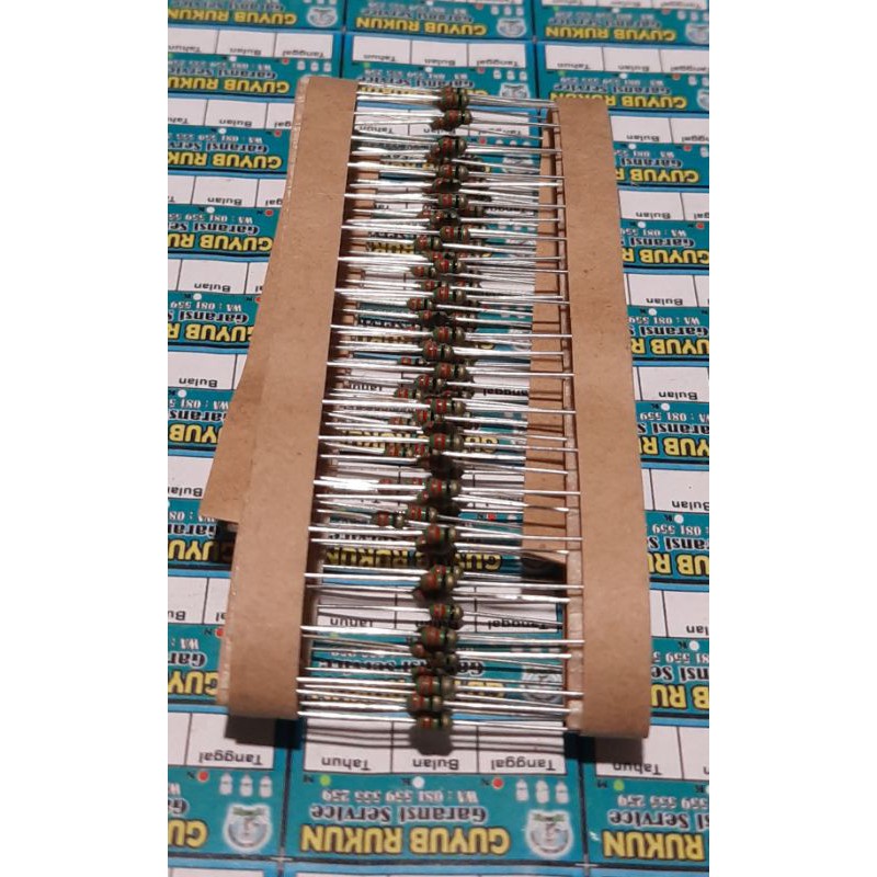 Resistor 22ohm 1/4w body 1/8w 5% japan 50pcs