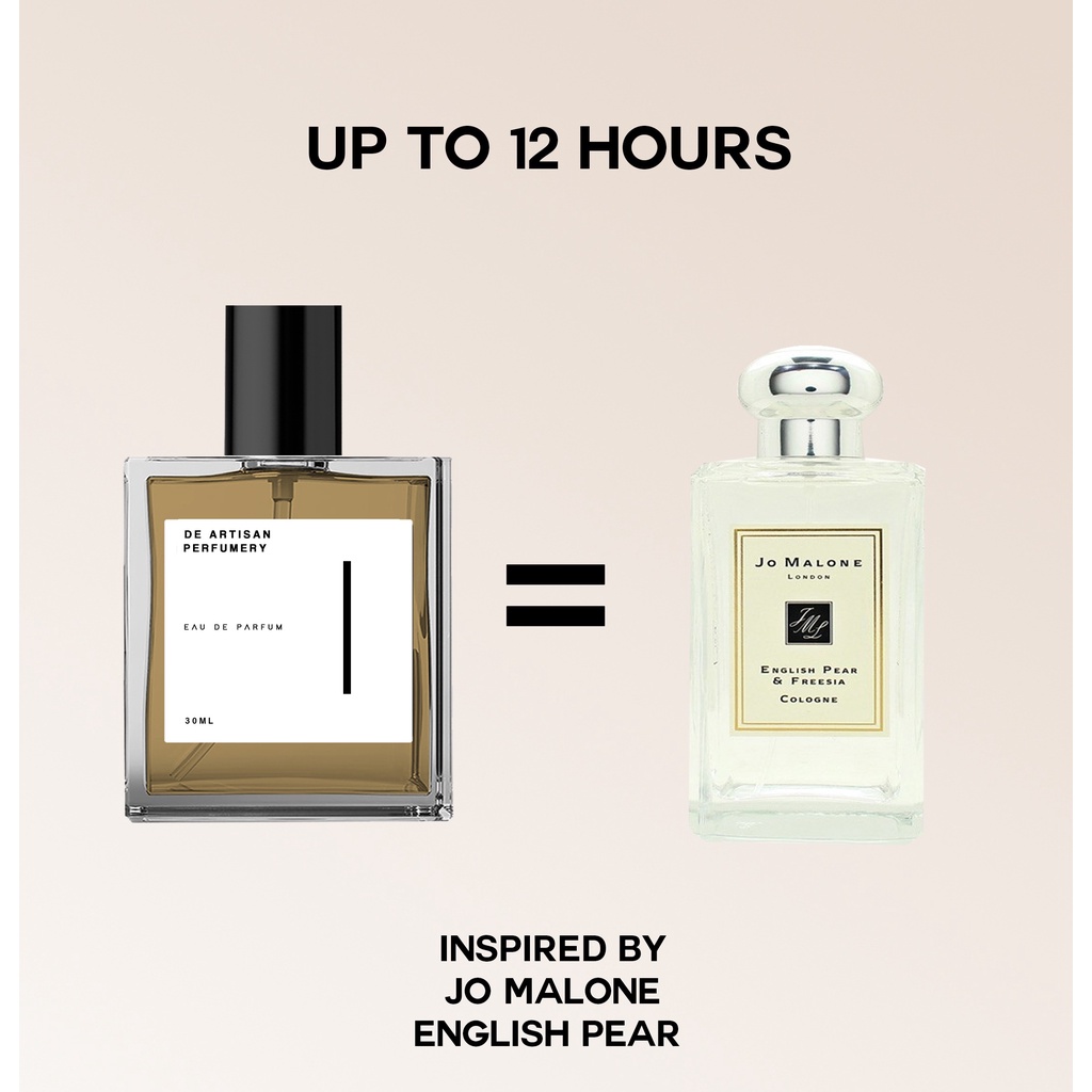 Inspired perfume J.Malone english pear by De Artisan