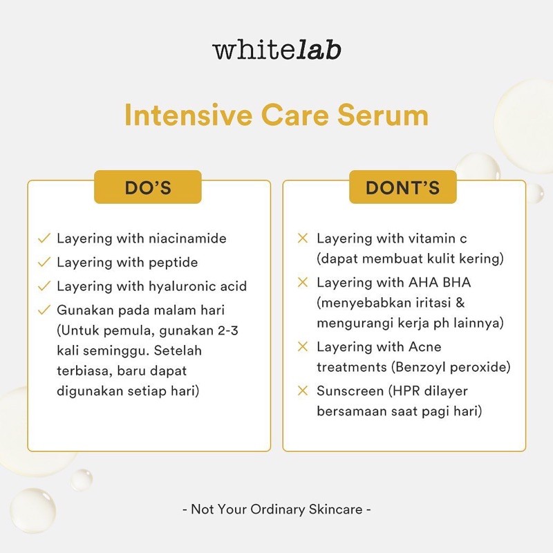 WHITELAB Intensive Care Serum Indonesia / Facial Wash Hydrating Essence Toner Ampoule Day Night Underarm Eye Cream Sunscreen Clay Mask Masker Gel Body Soap / Face Acne Brightening Mugwort Heartleaf Niacinamide Peeling Calming Paket Wajah Lengkap Pelembab