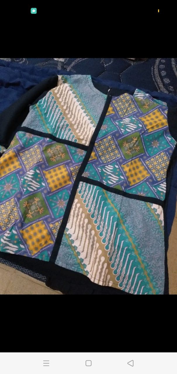 Batik Wanita Asj Sa Hrb026 Kenongo Kemeja Tosca Pendek