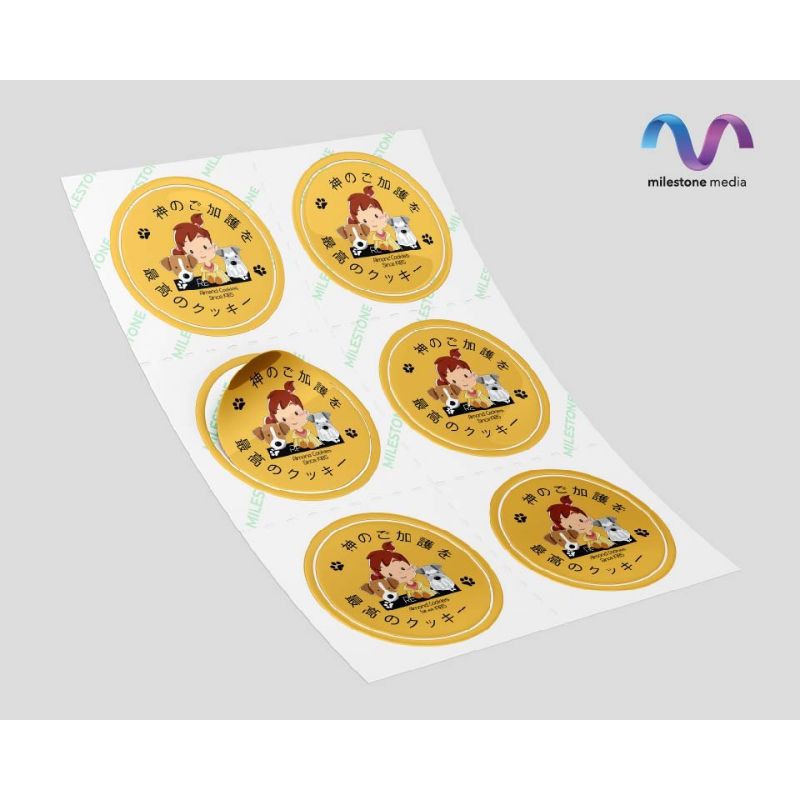 

MS Cetak Sticker Chromo Bulat Label Makanan Print Sticker Custom Packaging Kualitas Terbaik Termurah