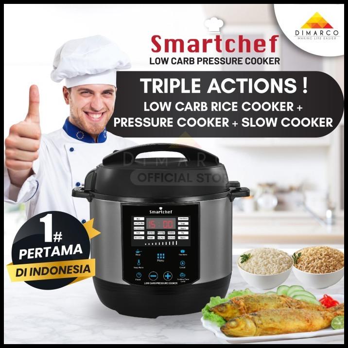 Smart Chef Rice Cooker Low Carbo Pressure Slow Cooker (Triple Action)