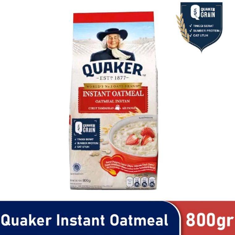 

✹ Quaker Instant Oatmeal 800 gr Merah を