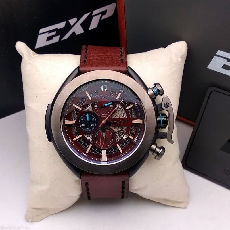 Jam Tangan Expedition EXP E 3001 Pria / E3001 M Brown Original