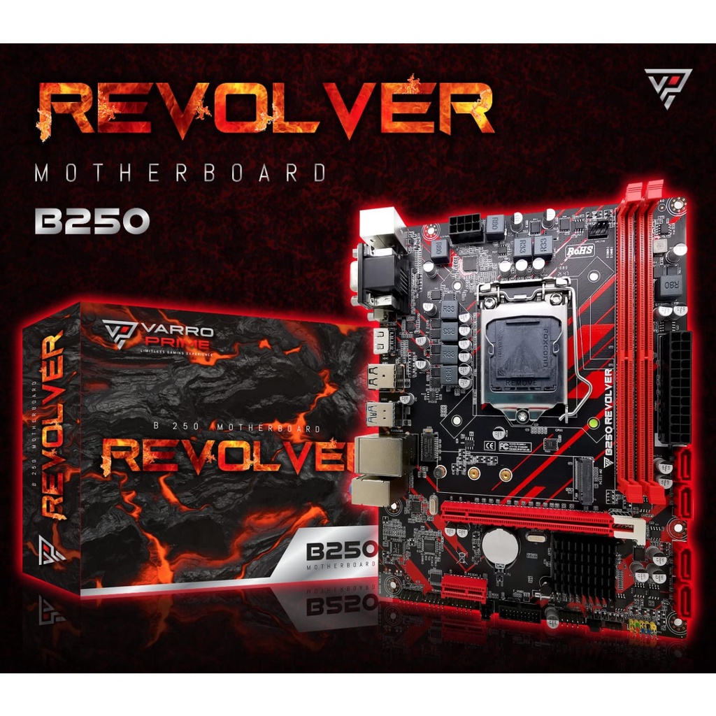 Motherboard Gaming B250 REVOLVER VARRO SUPPORT NVME