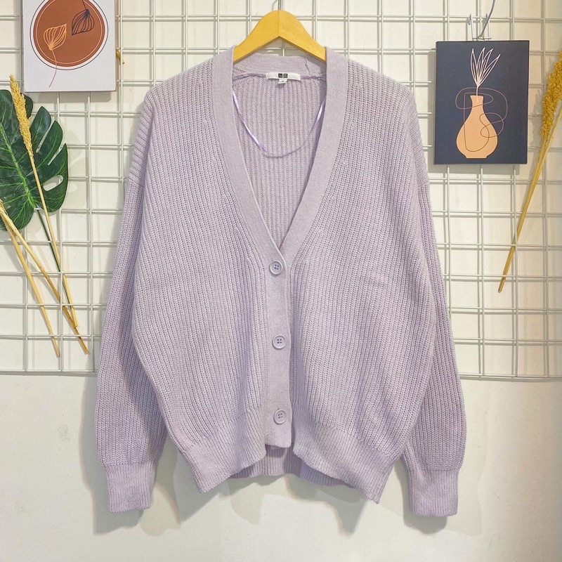 Cardigan Uniqlo Lilac