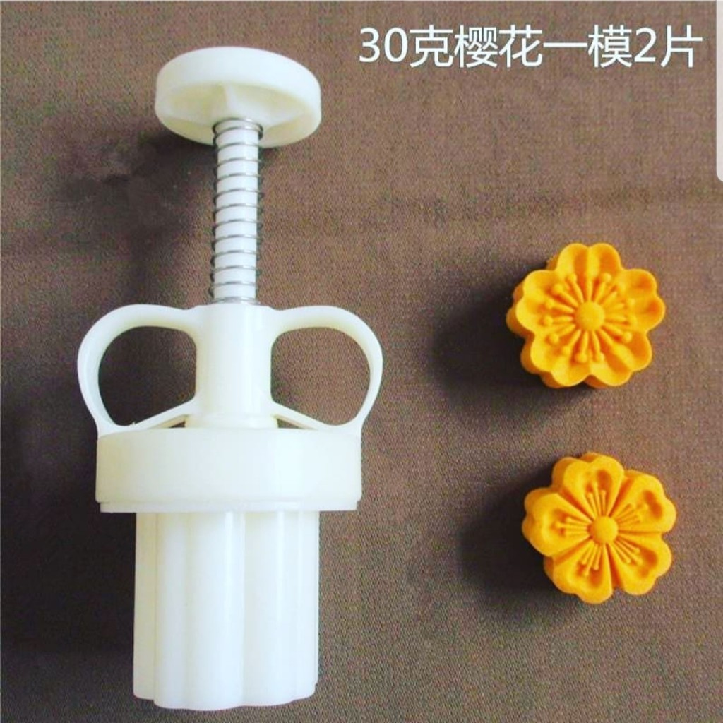 Cetakan Nastar Mooncake Wagashi Bangkit Kue Kering Cookies 30gr 2Mold