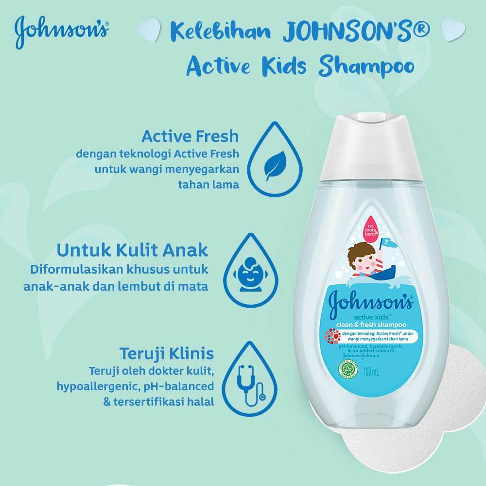 Johnson's Baby Active Fresh Shampoo 100ml