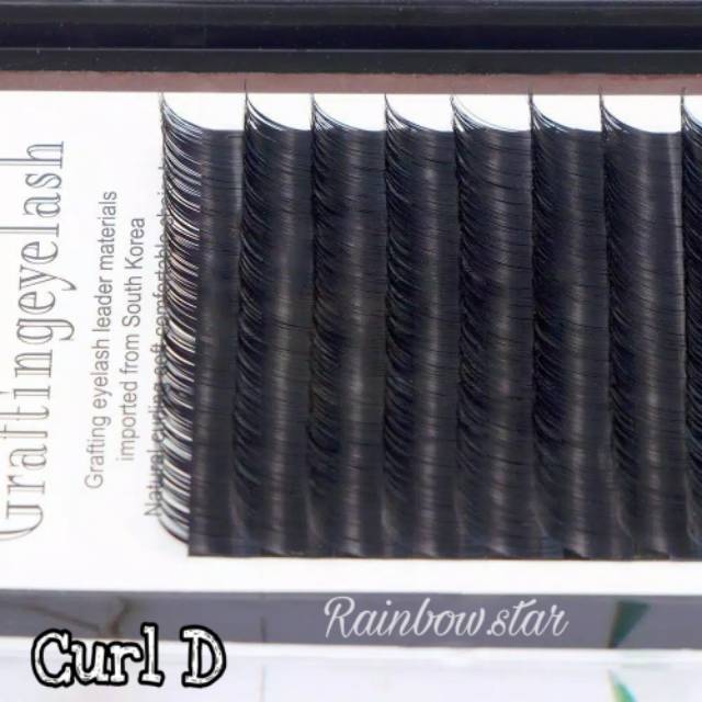 Bulu Mata Extension Korea / Grafting Eyelash 0.10C/D &amp; 0.20D / Eyelash Extension Curl D  Mink Lashes