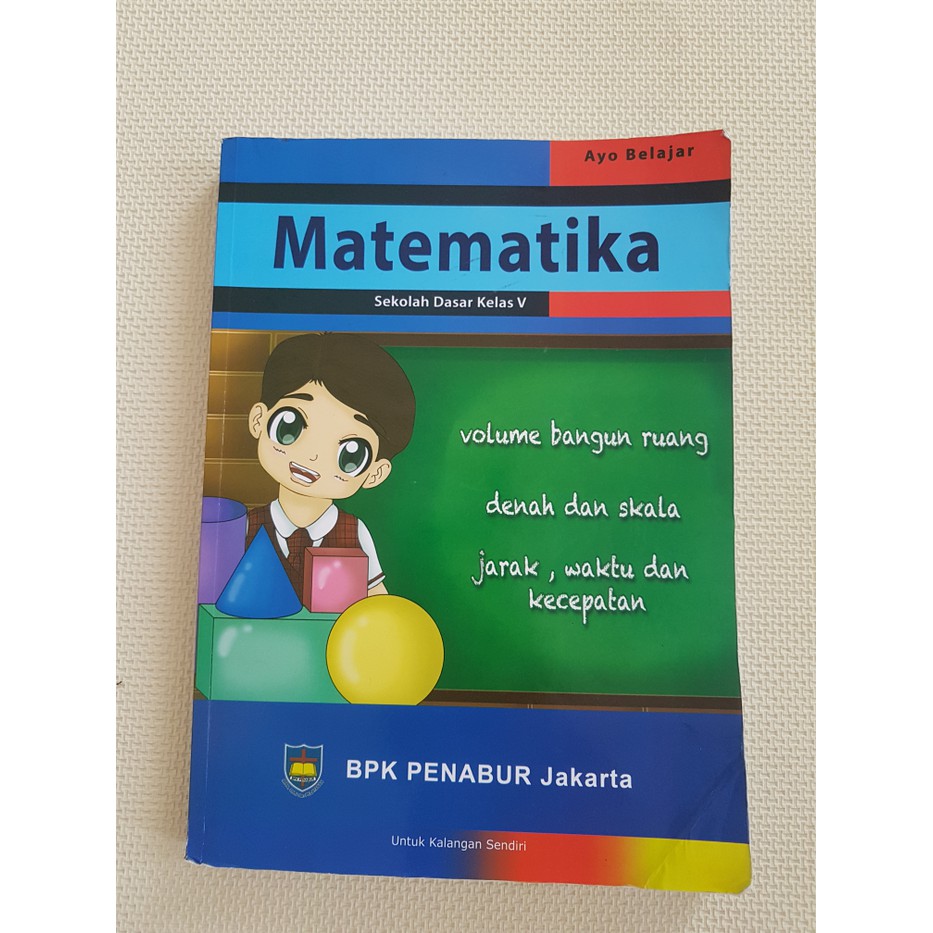 termurah buku sekolah matematika SD 5 bpk penabur jakarta