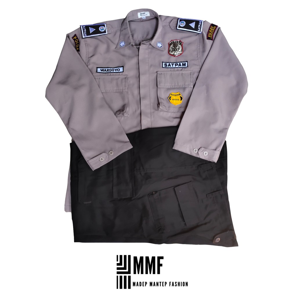Jual Baju Seragam Satpam Terbaru SERAGAM PDL Satpam Terbaru Coklat