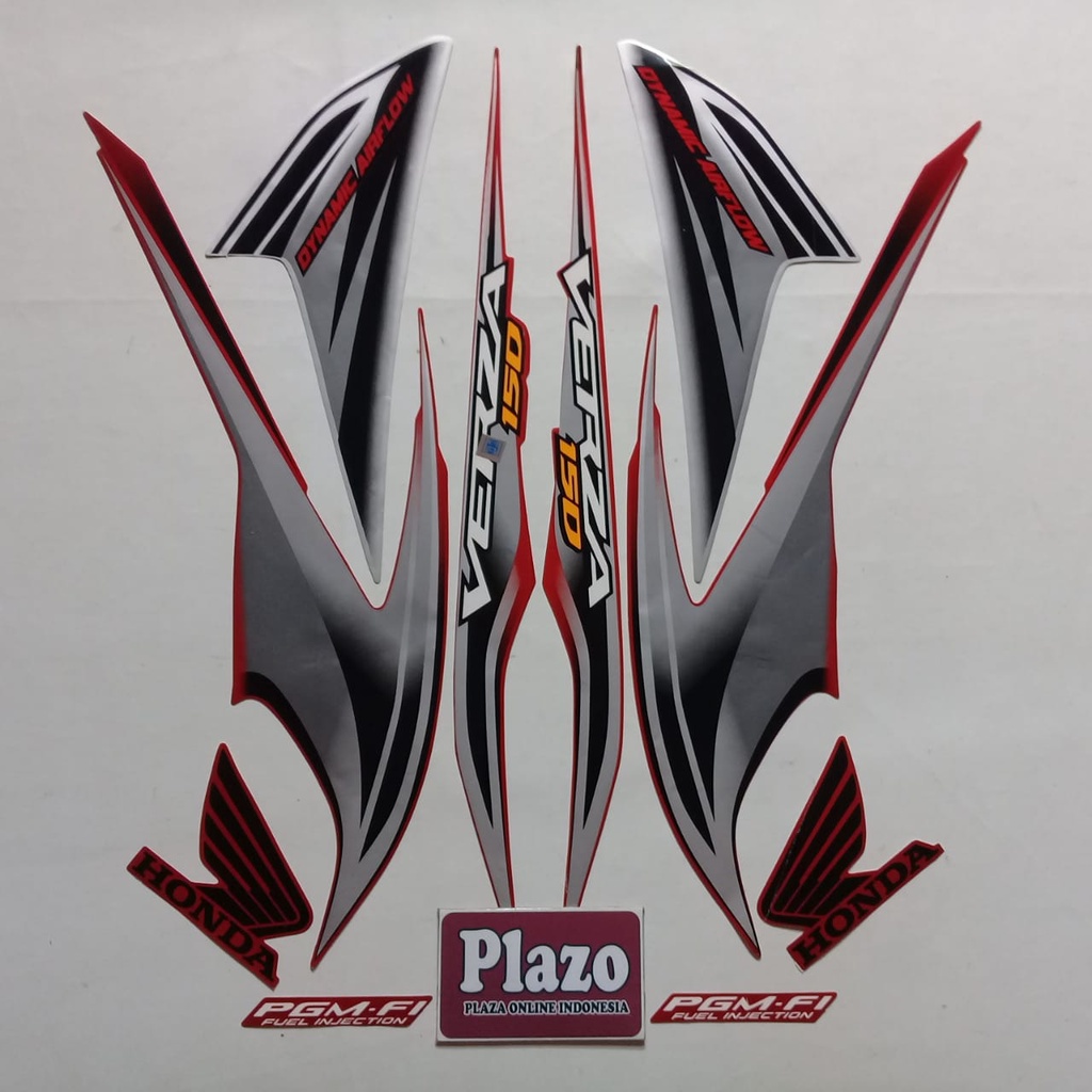 striping body stiker motor verza 150 2013 merah-silver