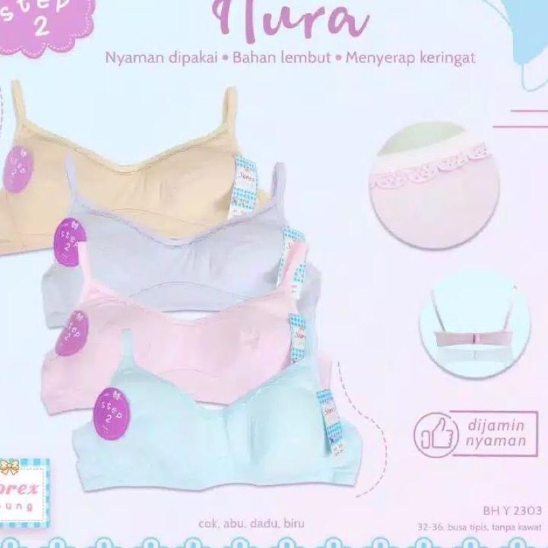 Bra Remaja Sorex Y2303 | BH Tanpa Kawat Lembut & Nyaman Ukuran 32-36