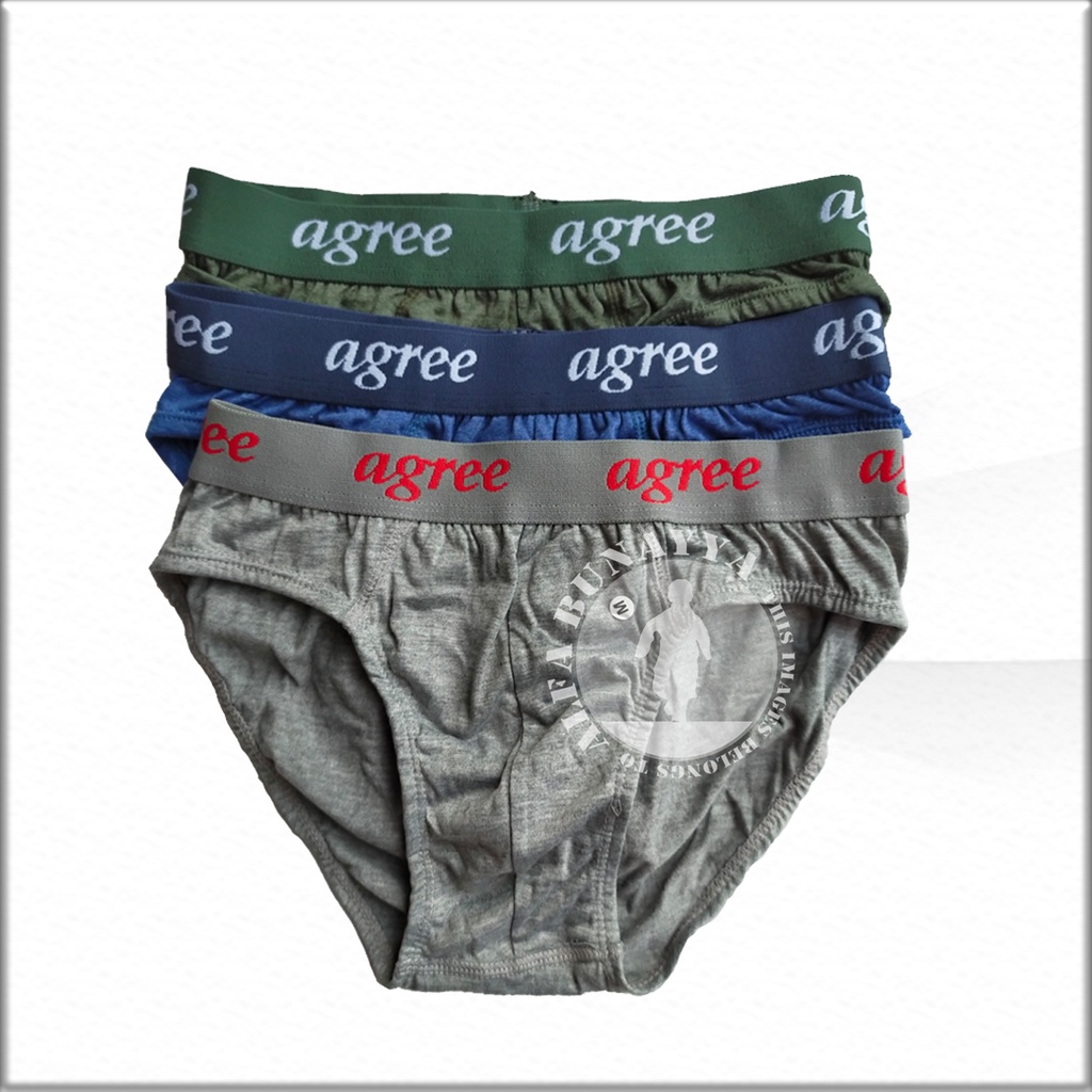 3 Pcs Celana Dalam Pria AGREE SPORT CD Underwear Pakaian Dalam AB21AGS