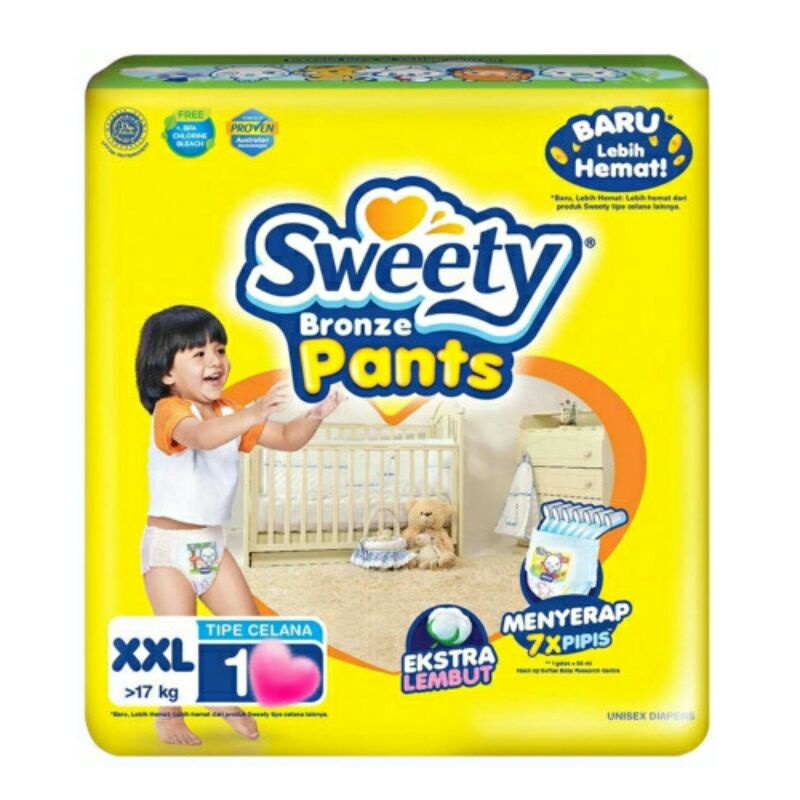 Sweety Bronze Day Active Pants S / M / L / XL / XXL Sachet Renceng Renteng