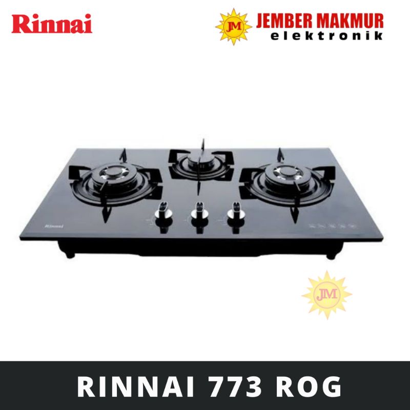 Kompor Tanam Rinnai 3 Tungku RB 773 R OG (773 ROG)