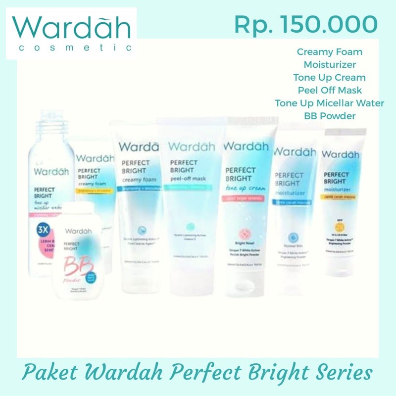 wardah paket perfect bright series