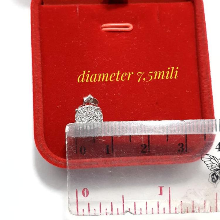 Oke Price.. GIWANG PERAK 925 / ANTING TUSUK PERAK 925 LAPIS EMAS PUTIH / ANTING GIWANG TUSUK STUD AT