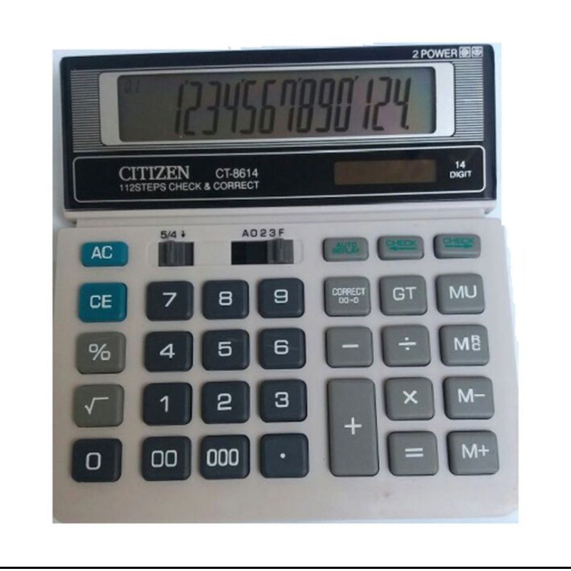 

Kalkulator CITIZEN CT 8614 calculator CT-8614 kasir alat hitung menghitung