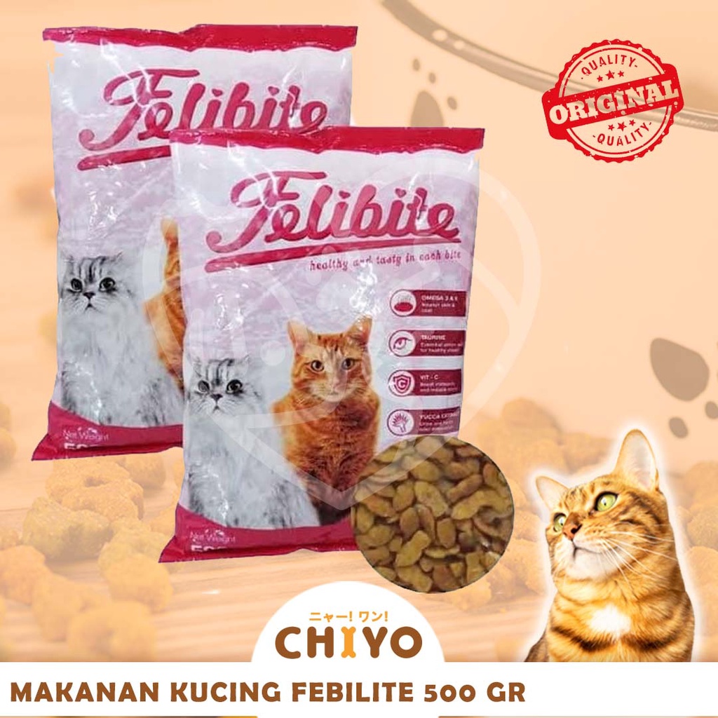 FELIBITE CAT FOOD 500 GR ADULT - MAKANAN KUCING