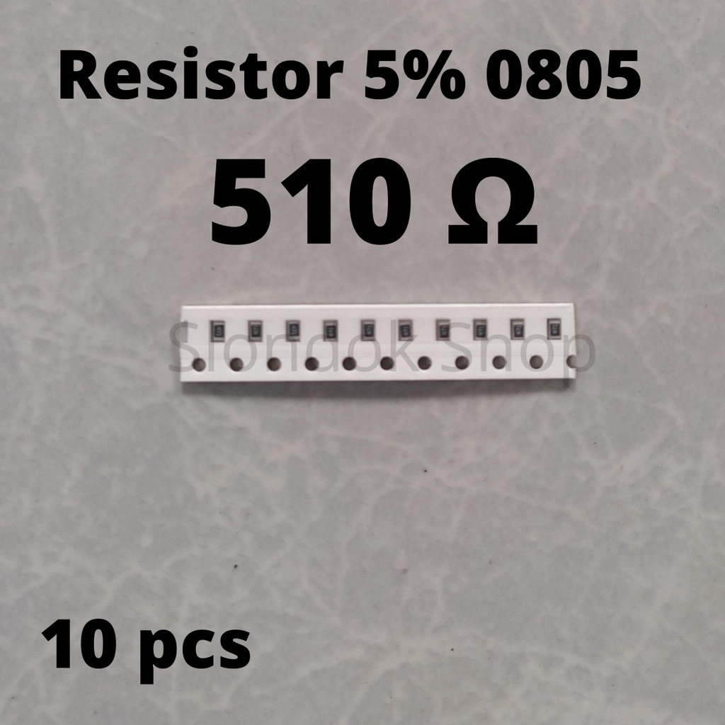 Resistor SMD 0805 510R / 510 ohm 5% @10pcs