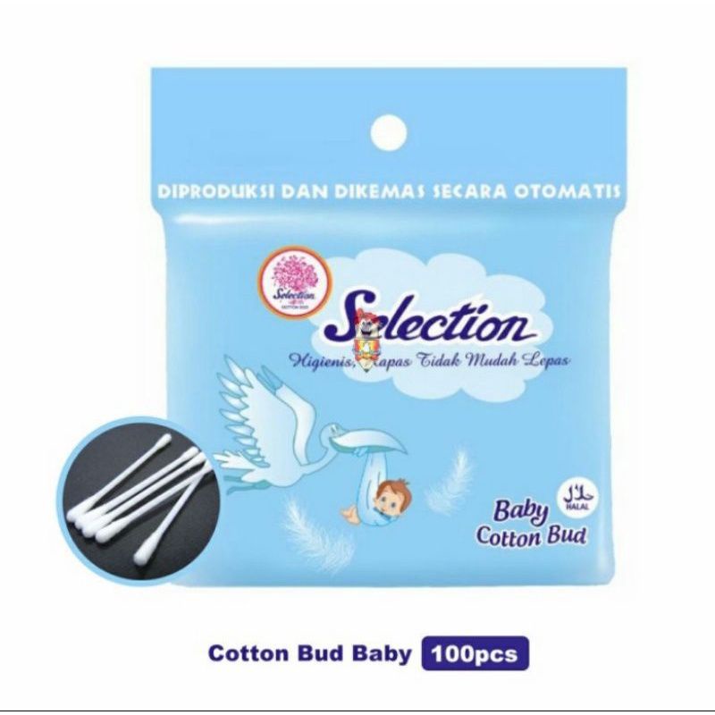 ✿ELYSABETHME✿ Selection cotton buds Kids lembut untuk makeup bayi baby membersihkan telinga