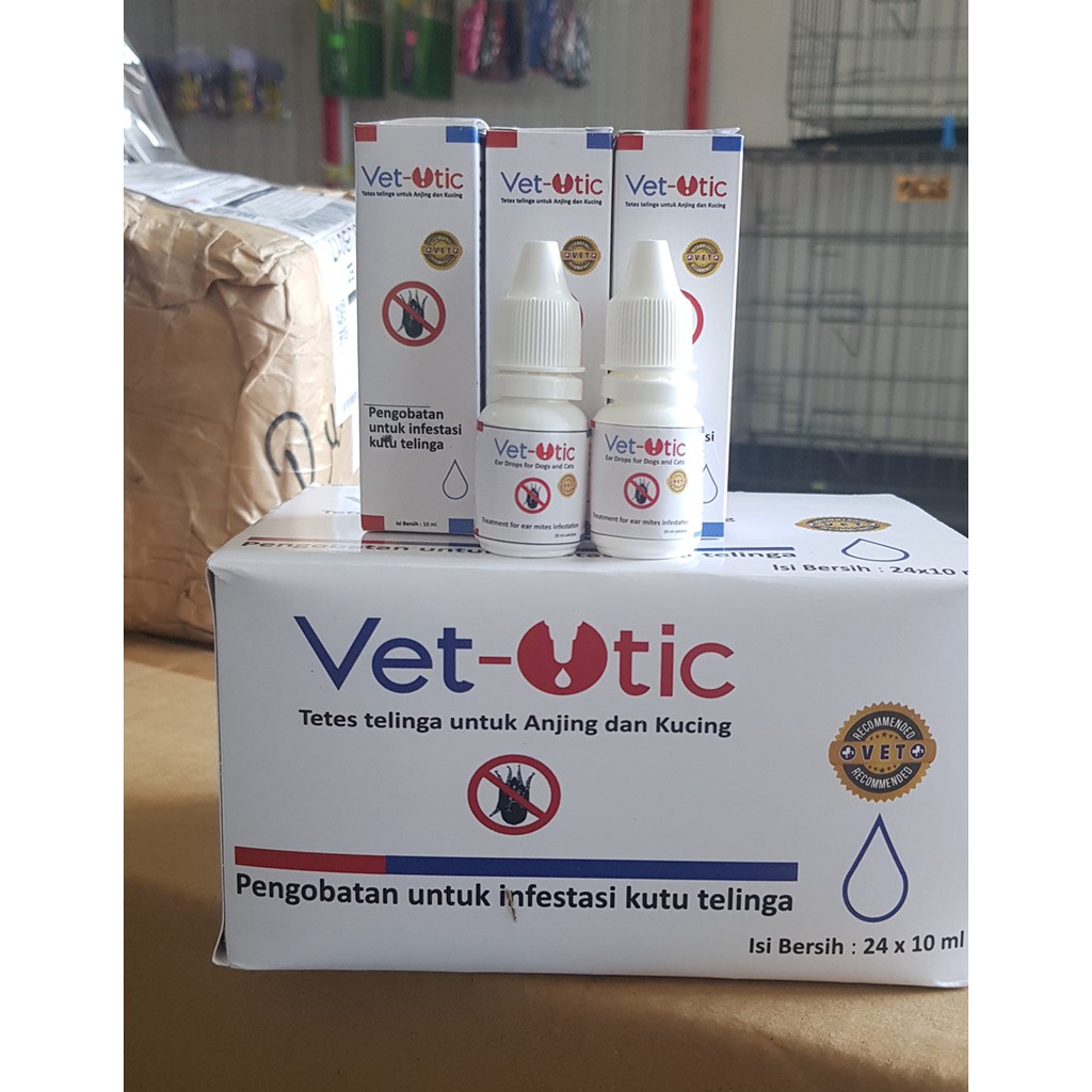 Obat Anti Kutu Telinga / Ear Mites Kucing Anjing VET OTIC 10 ML