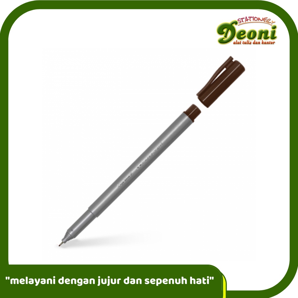 

FABER-CASTELL Fineliner Coffee Spidol Pen