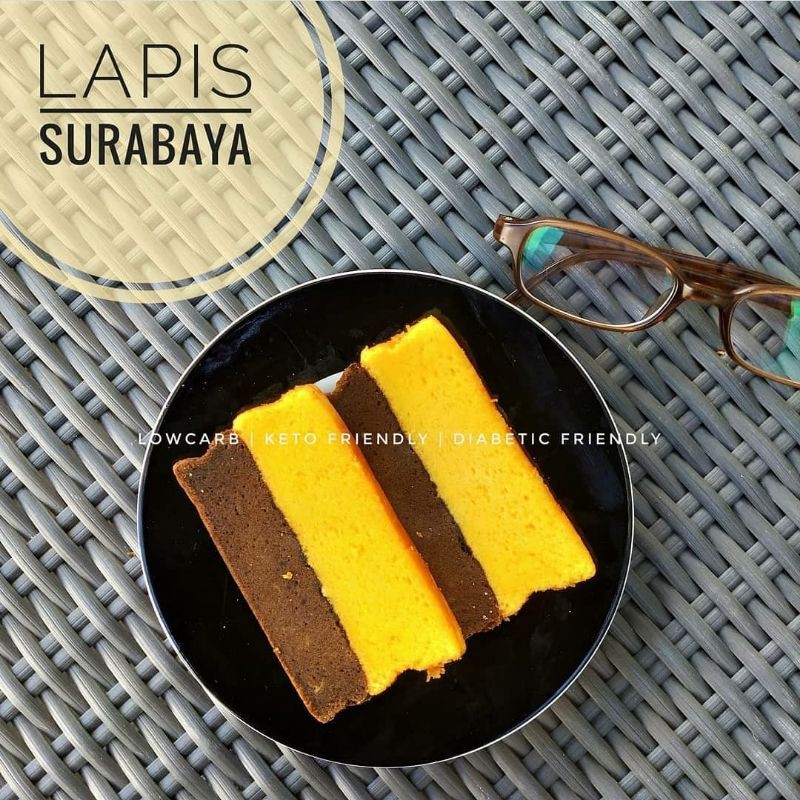 

Bolu Lapis Surabaya Keto//Locarb, DEBM 10 x 10